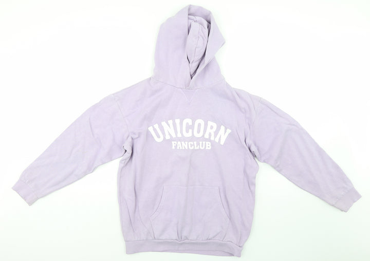 H&M Girls Ivory   Pullover Hoodie Size 13-14 Years