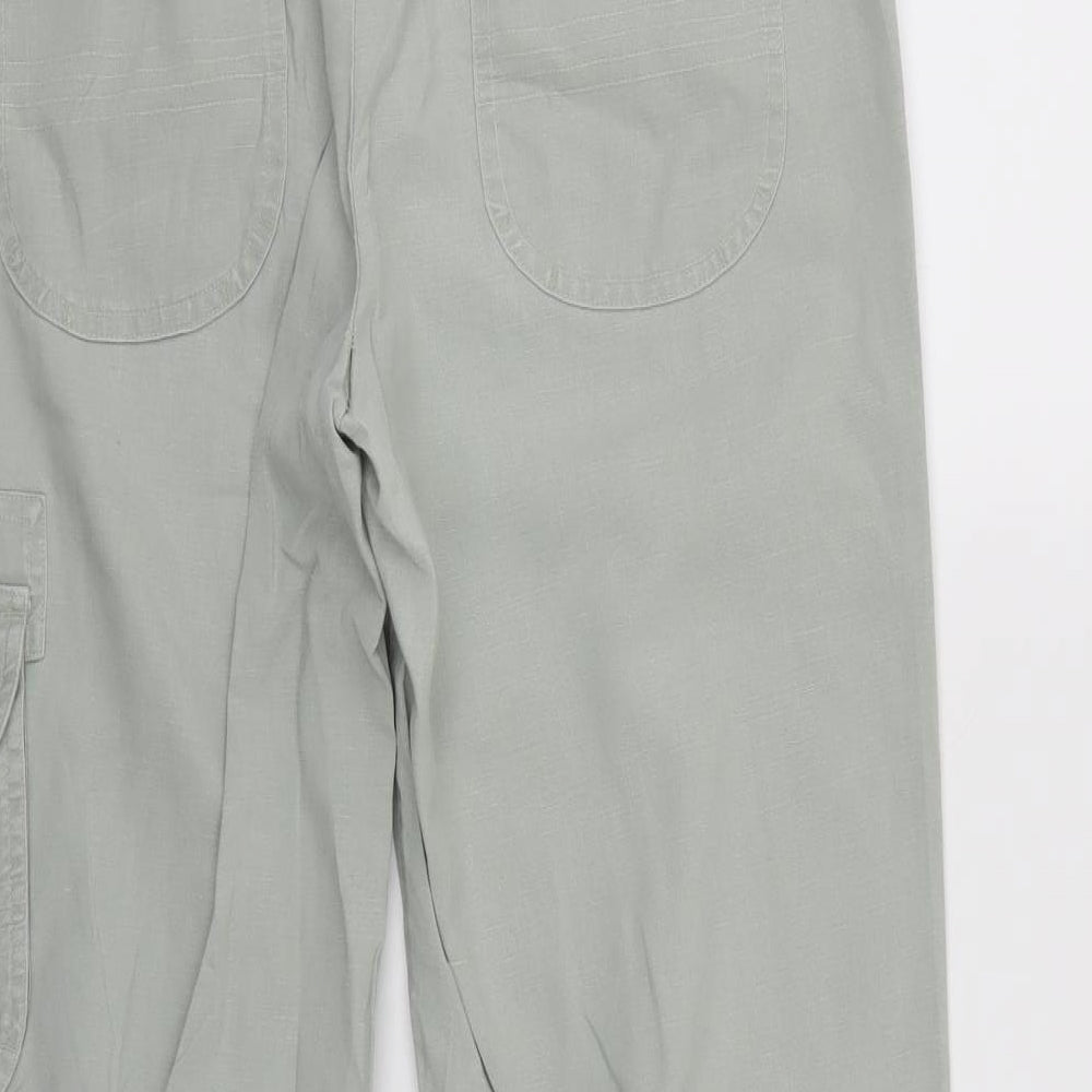 Principles Womens Green   Cropped Trousers Size 12 L24 in - Cargo Pants