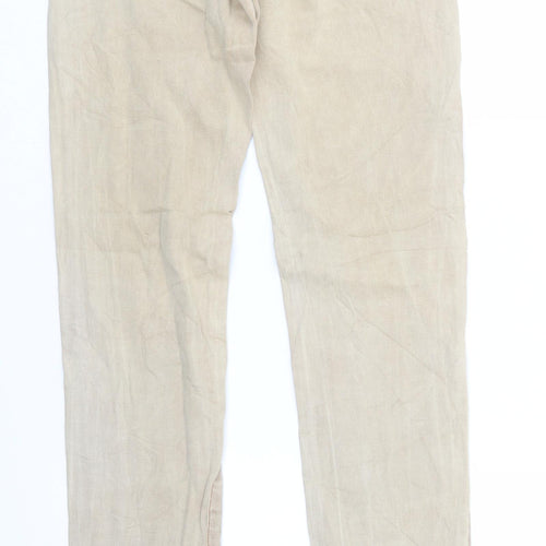 TALLY WEiJL Womens Beige  Denim Straight Jeans Size 8 L31 in