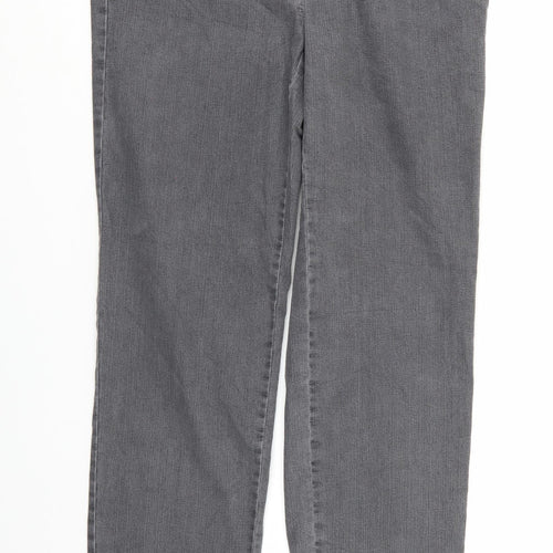ZERRES Womens Grey  Denim Skinny Jeans Size 14 L30 in