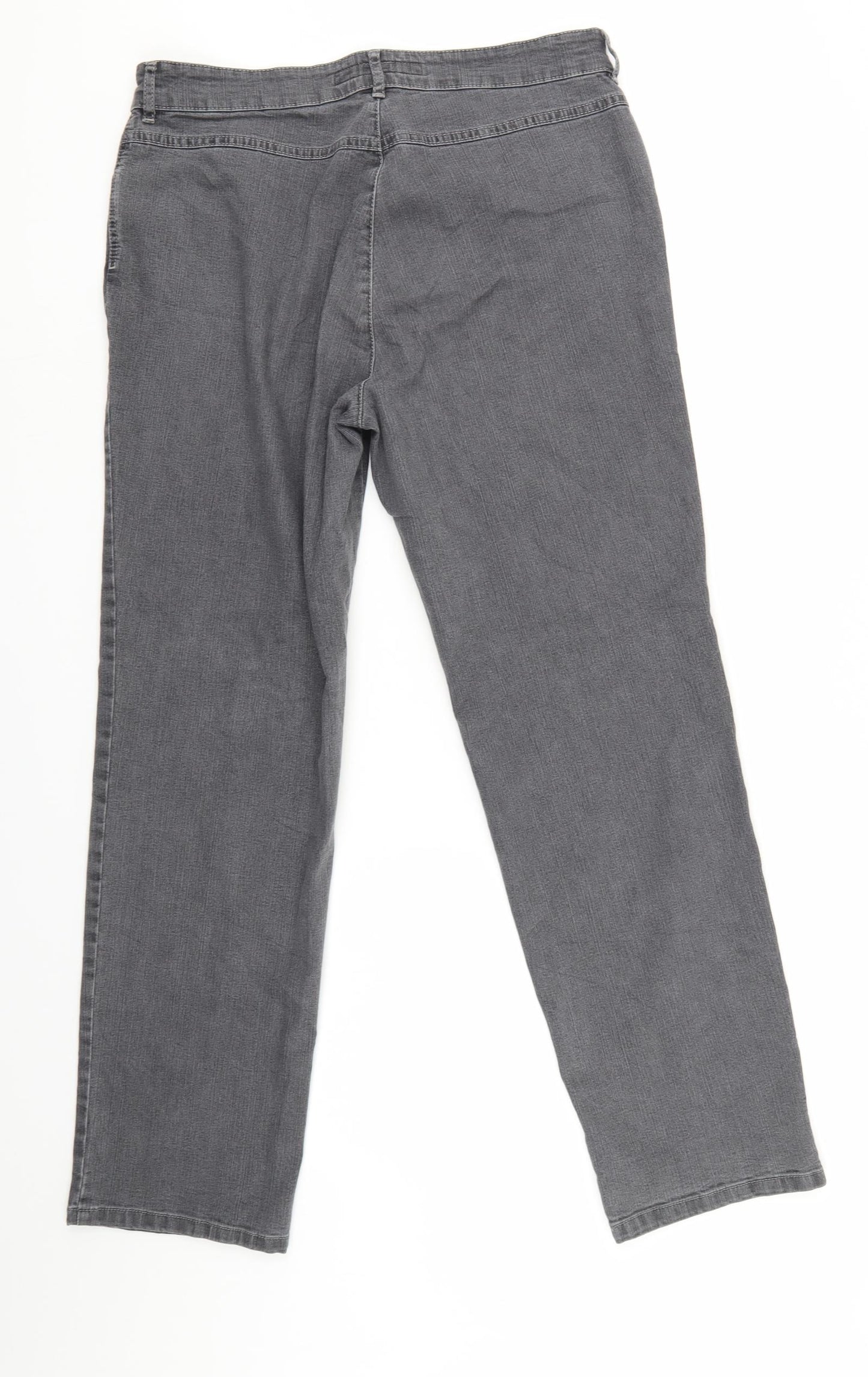 ZERRES Womens Grey  Denim Skinny Jeans Size 14 L30 in