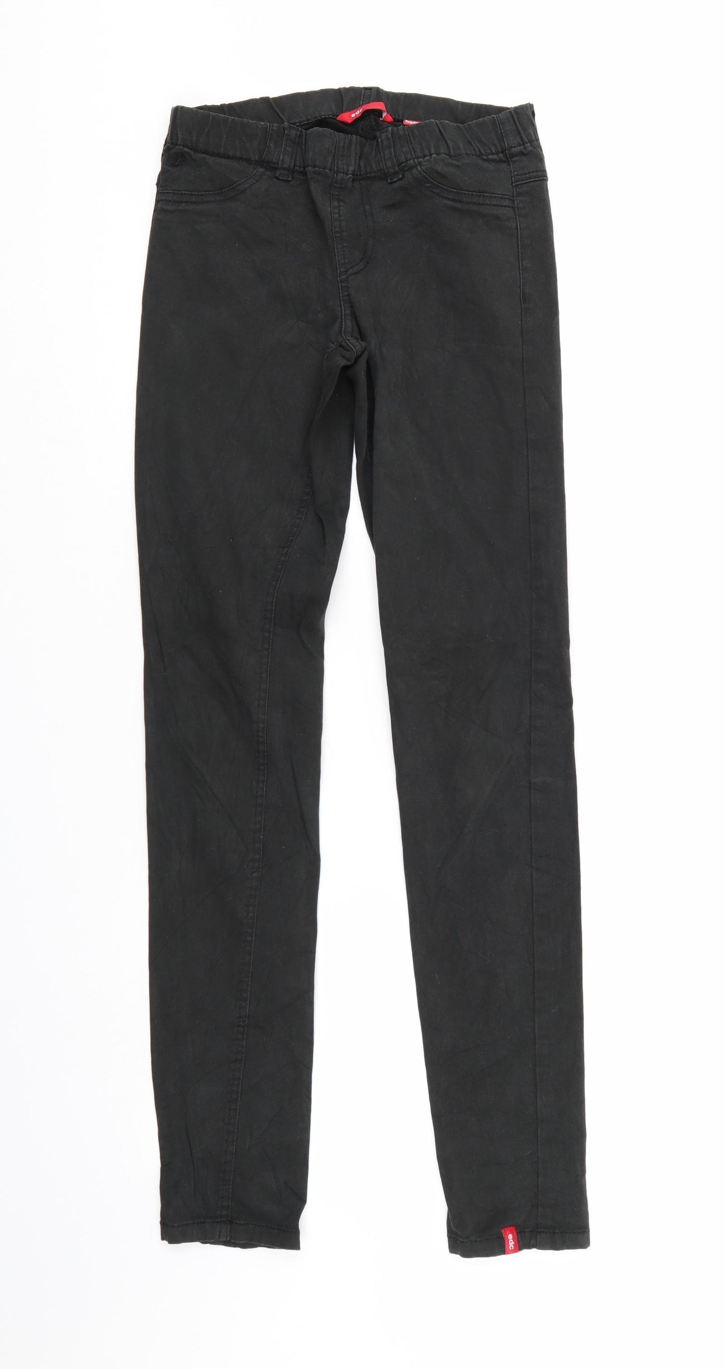 EDC Womens Black  Denim Jegging Jeans Size 6 L30 in