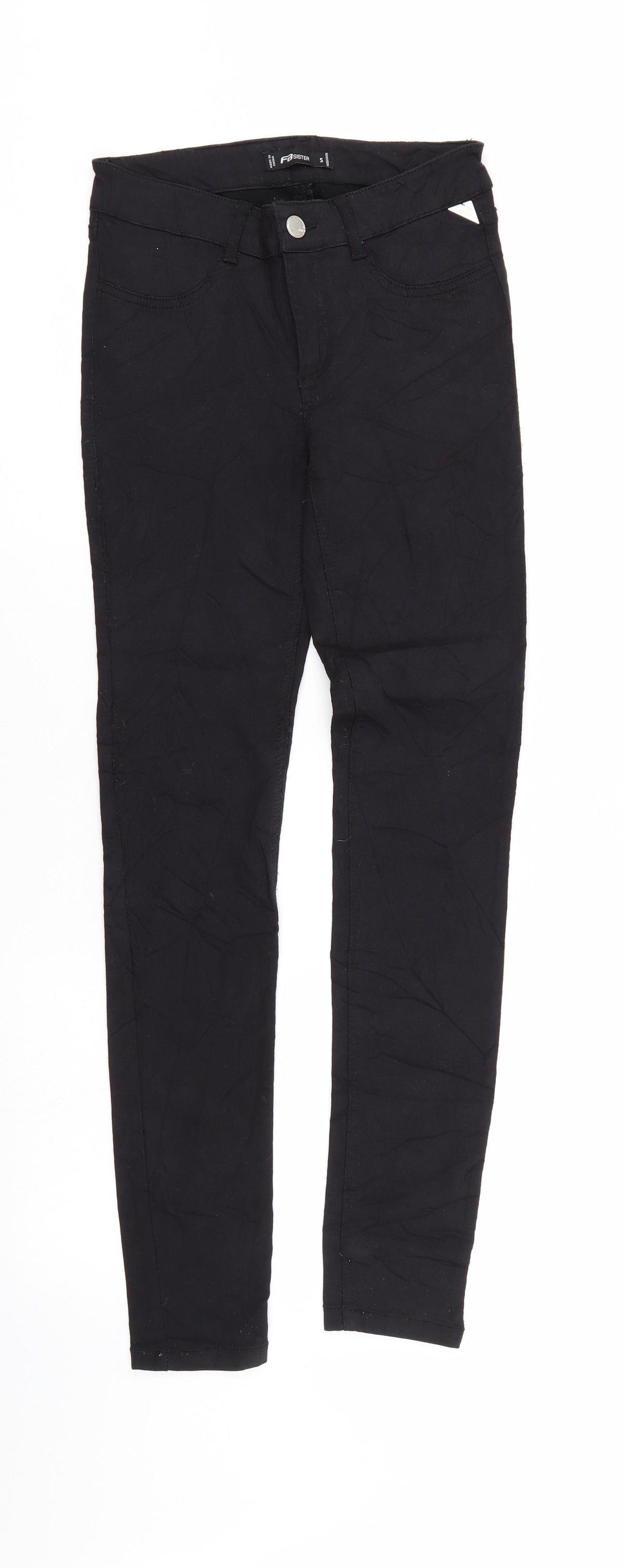 FB sister Womens Black  Denim Jegging Jeans Size S L28 in