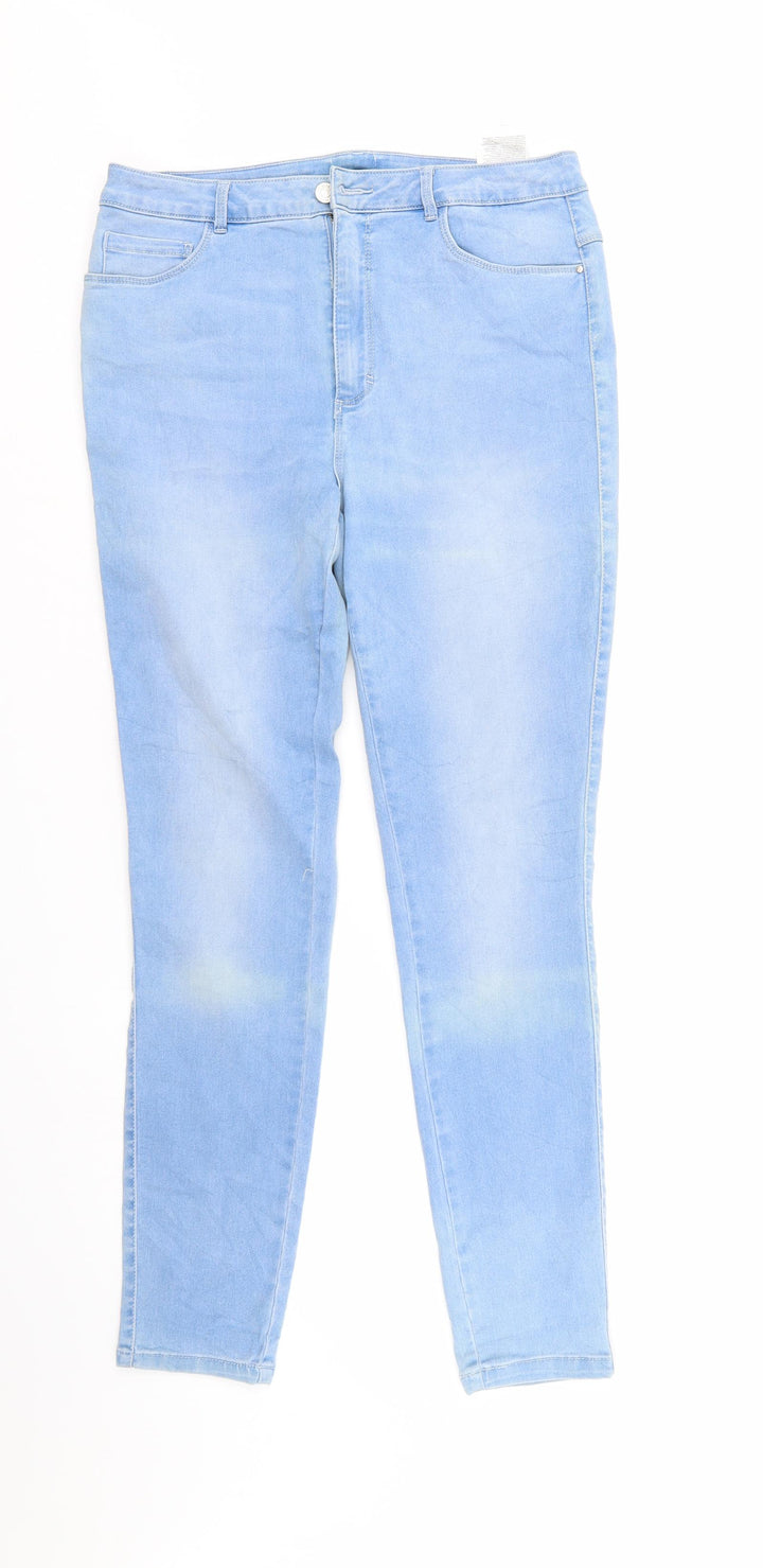 Only Womens Blue Denim Skinny Jeans Size 32 in L29 in
