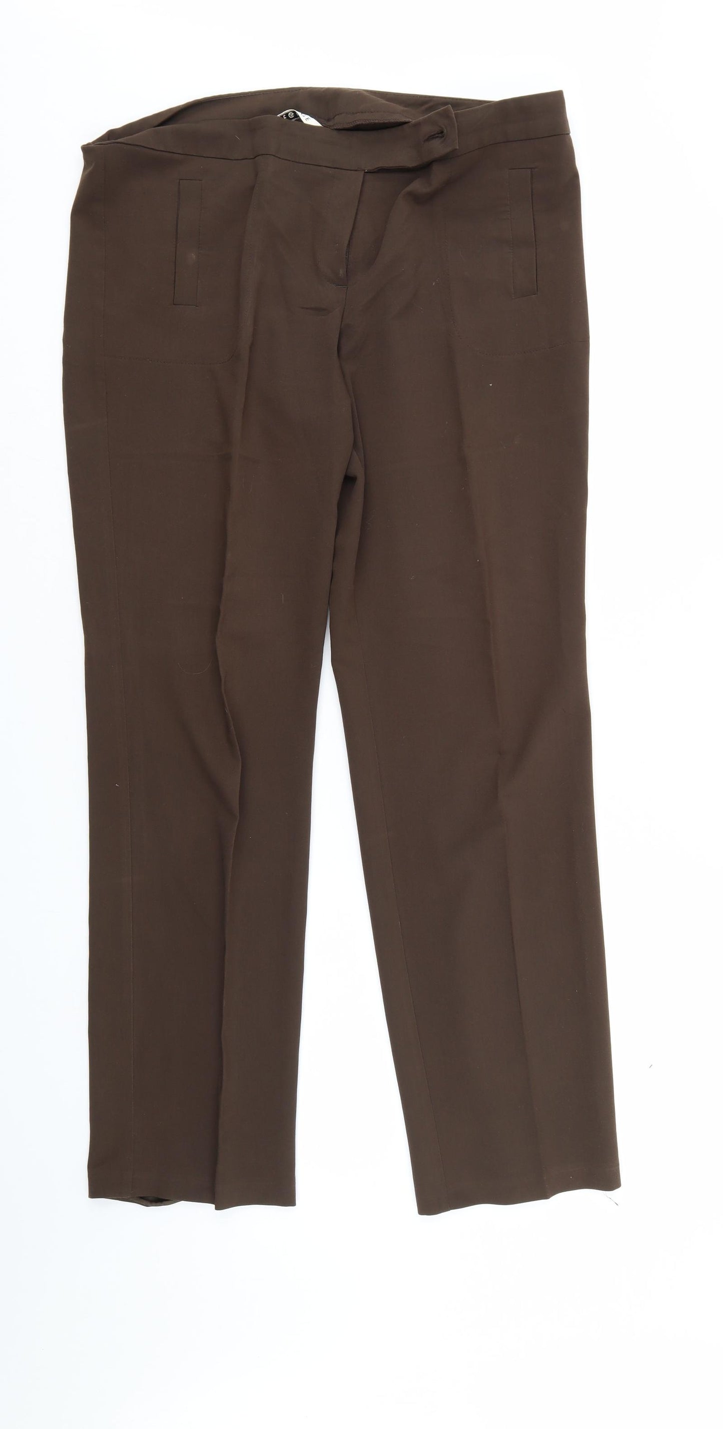 George Womens Brown   Trousers  Size 16 L30 in