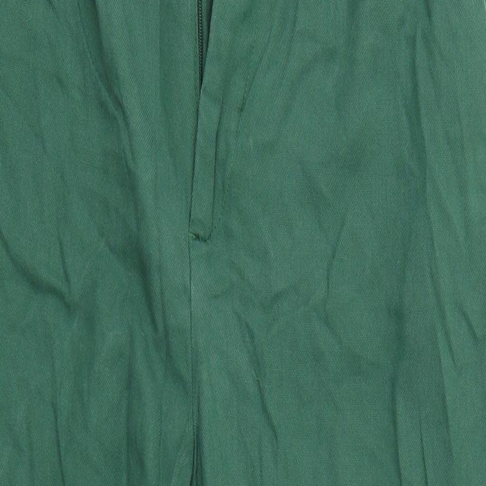 Zara Womens Green   Cropped Trousers Size S L21 in