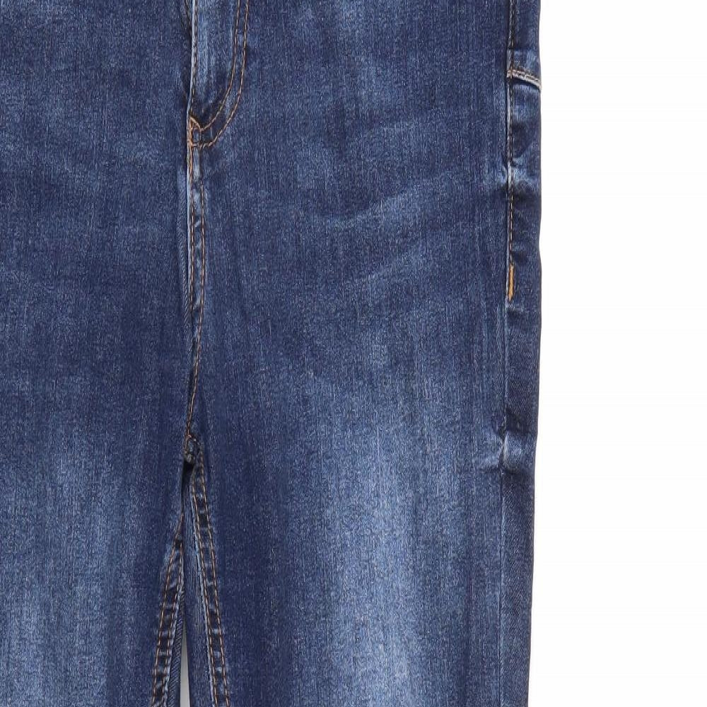 F&F Womens Blue  Denim Straight Jeans Size 10 L27 in