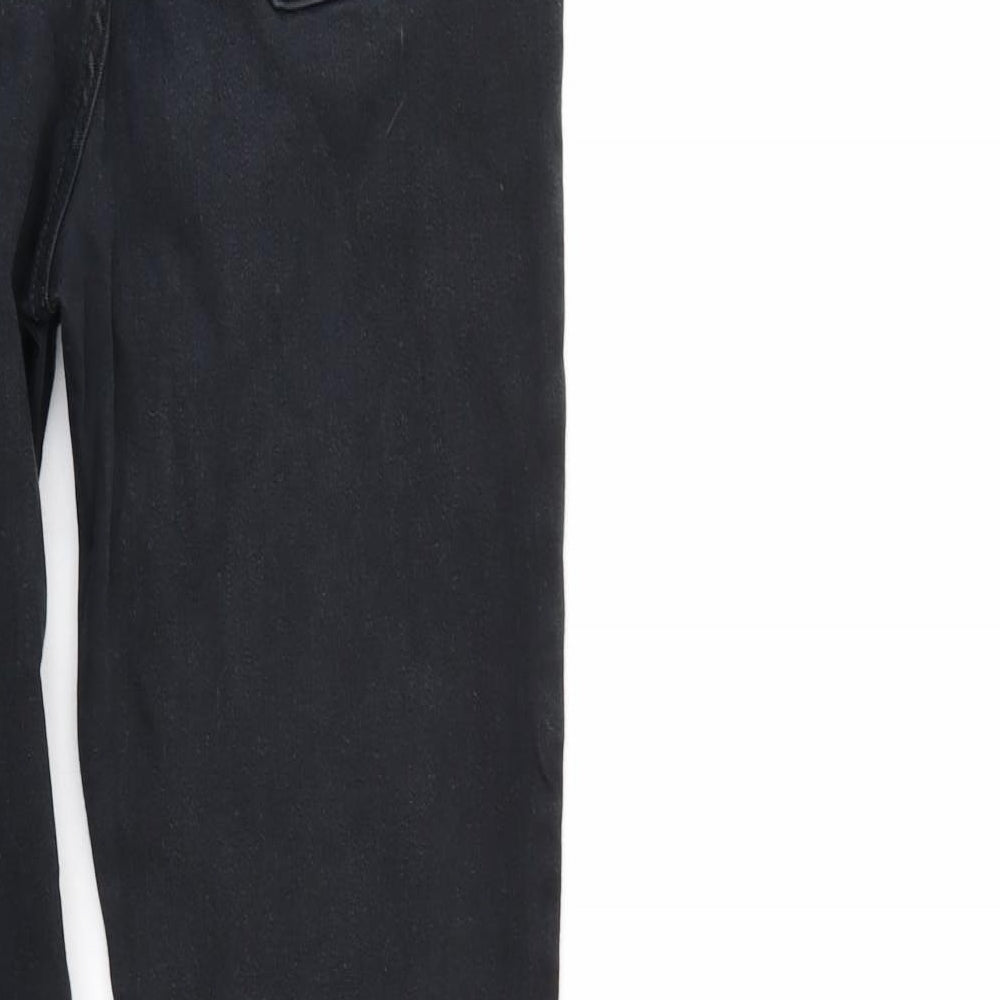 M&S Womens Black  Denim Skinny Jeans Size 10 L28 in