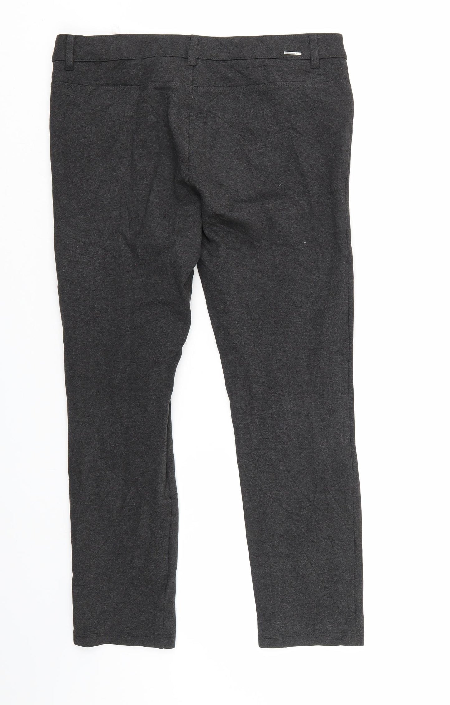 Promod Womens Grey   Cropped Trousers Size L L26 in