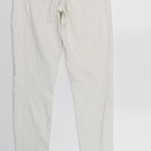 Divided Womens White  Denim Skinny Jeans Size 10 L30 in