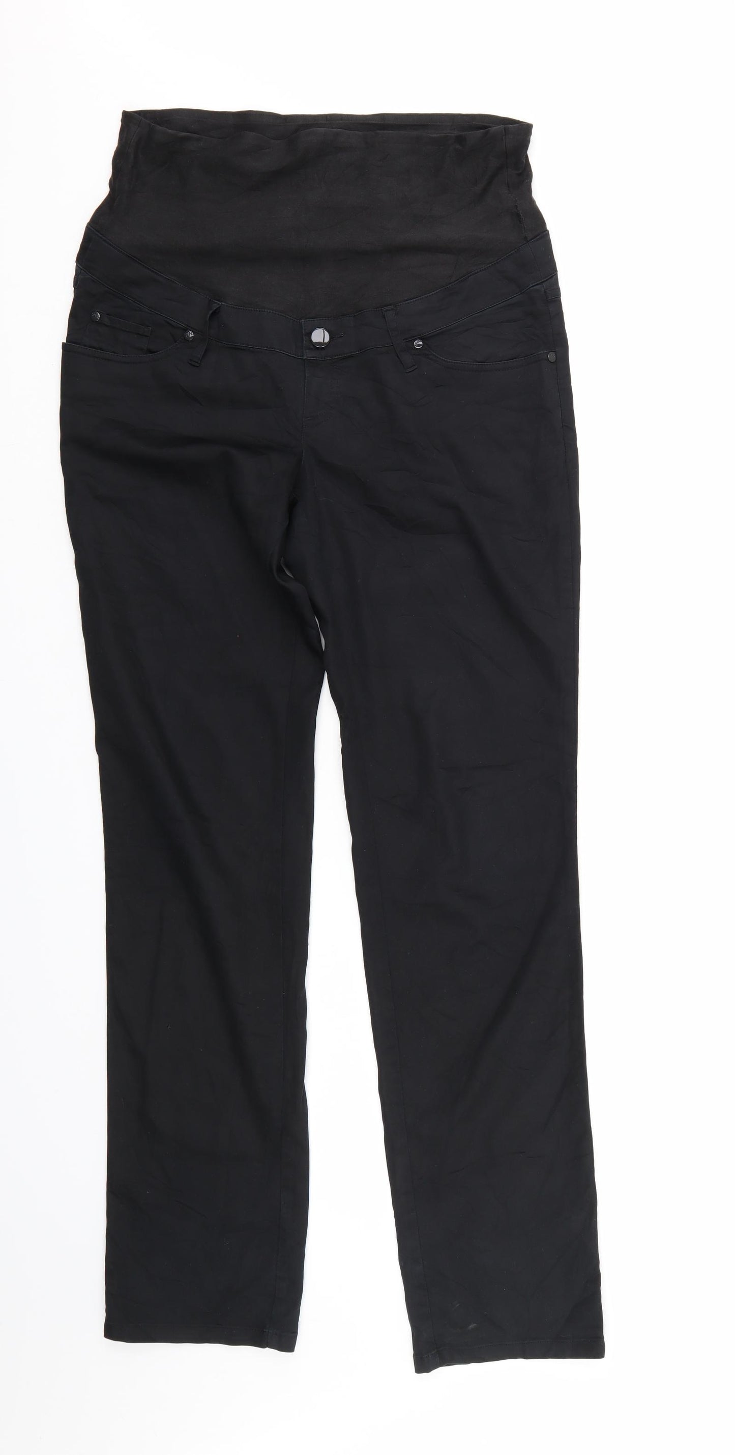 H&M Womens Black   Trousers  Size 12 L32 in