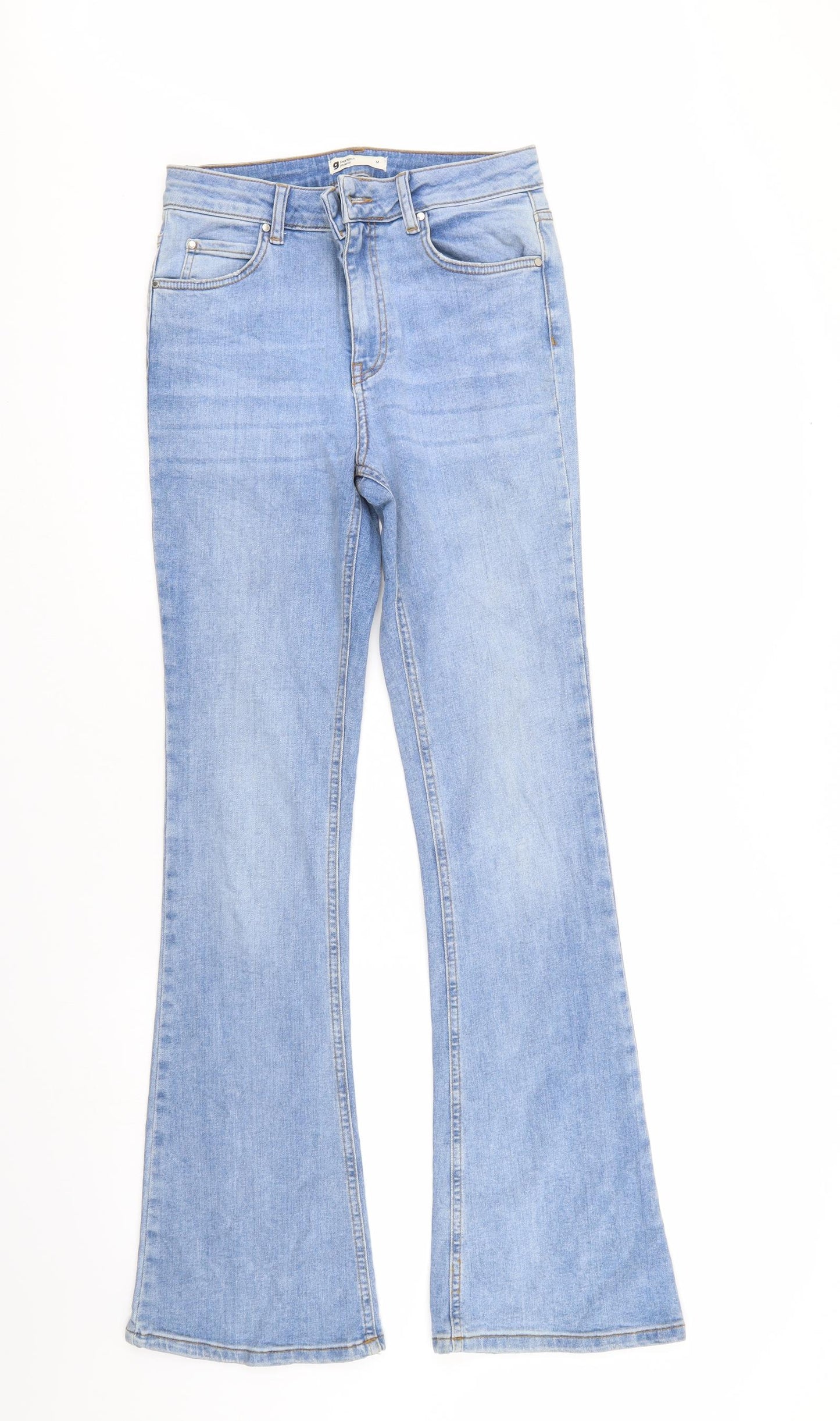 Perfect Jeans Womens Blue  Denim Bootcut Jeans Size M L31 in