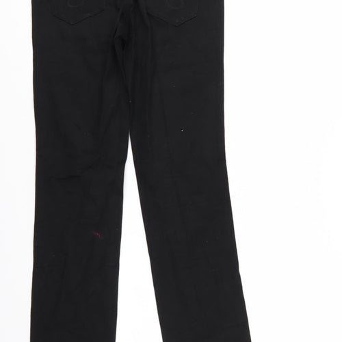 Flash Jeans Womens Black  Denim Straight Jeans Size 6 L31 in