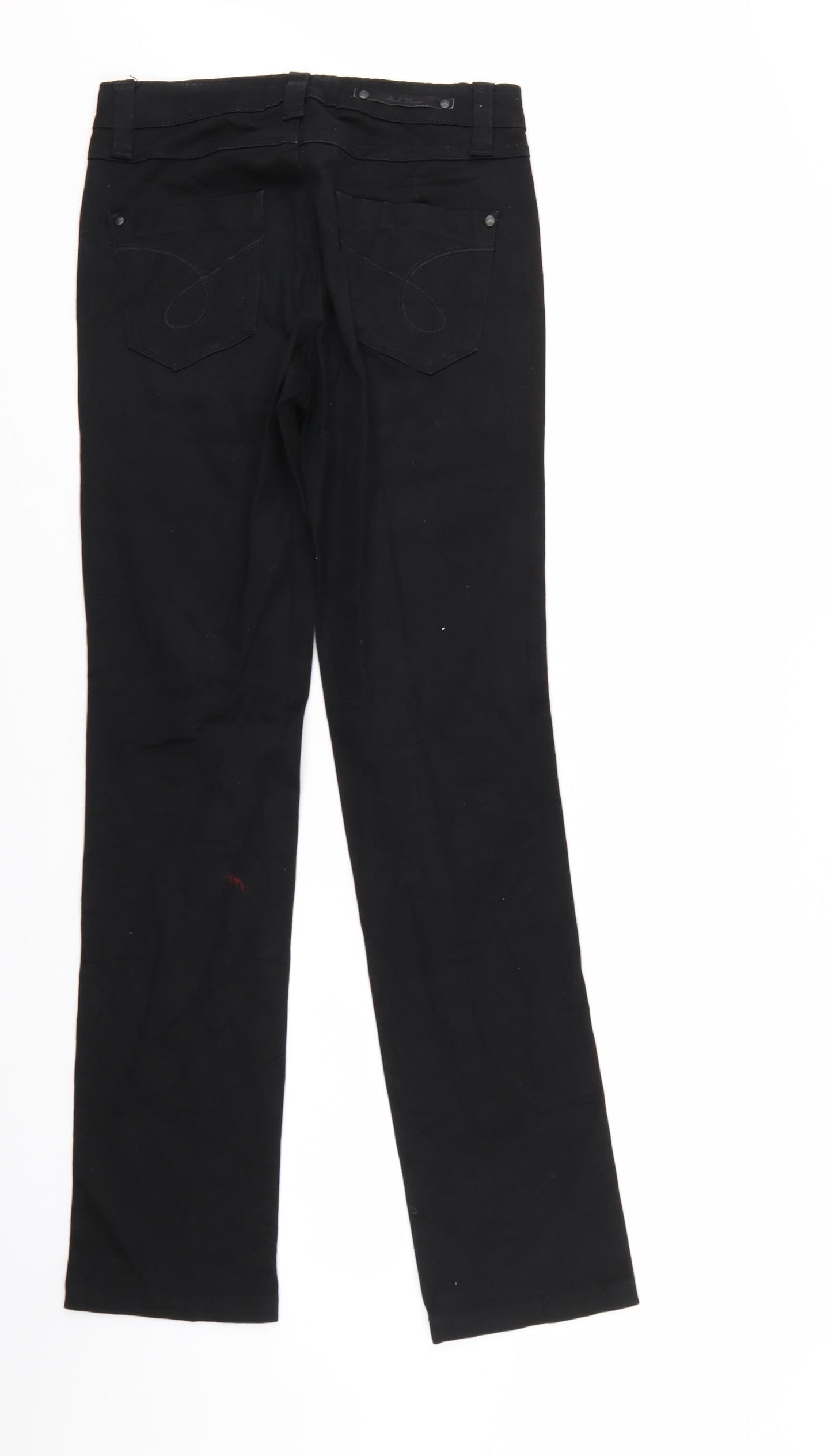 Flash Jeans Womens Black  Denim Straight Jeans Size 6 L31 in