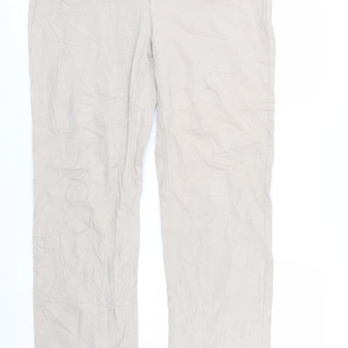 Charles Jogule Womens Beige  Denim Straight Jeans Size 32 in L29 in