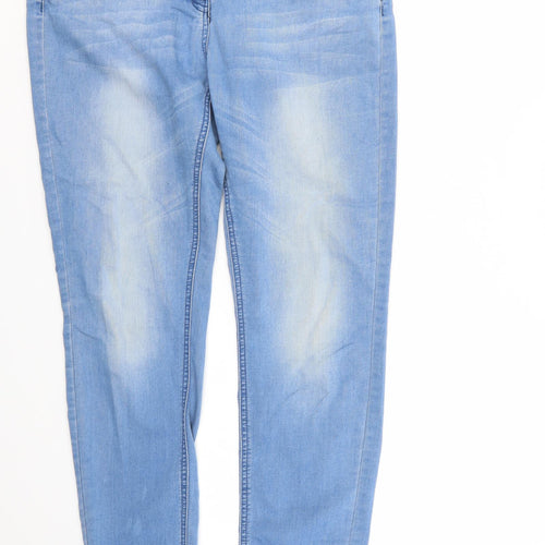 G21 Womens Blue  Denim Straight Jeans Size 14 L28 in