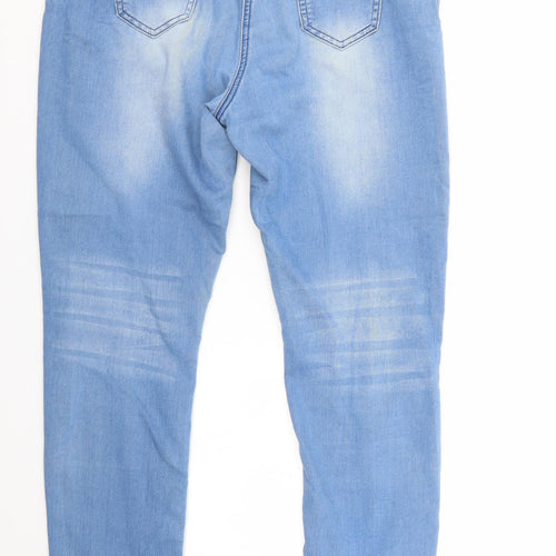 G21 Womens Blue  Denim Straight Jeans Size 14 L28 in
