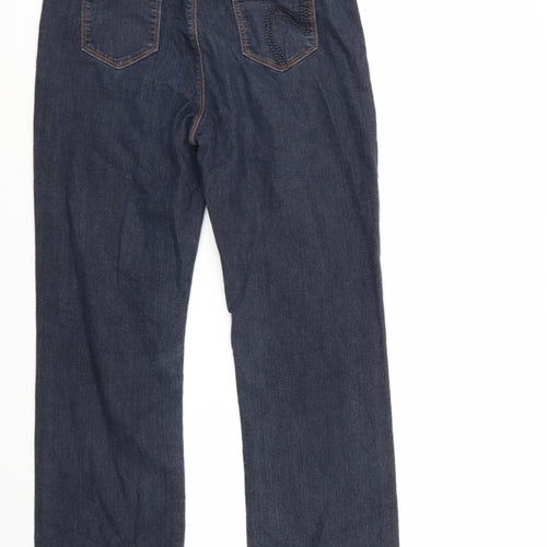 Per una  Womens Blue  Denim Straight Jeans Size 14 L30 in