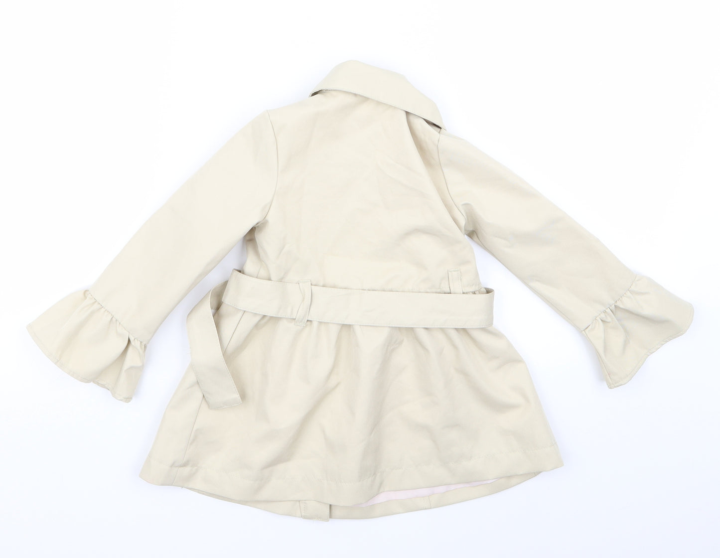 Tamari Girls Beige   Overcoat Coat Size 2 Years