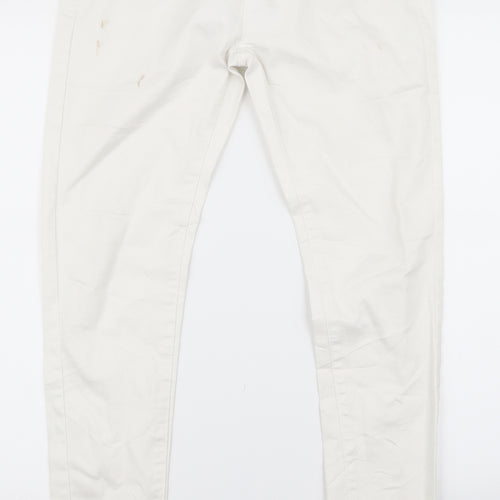 Primark Womens White   Skinny Jeans Size 8 L28 in