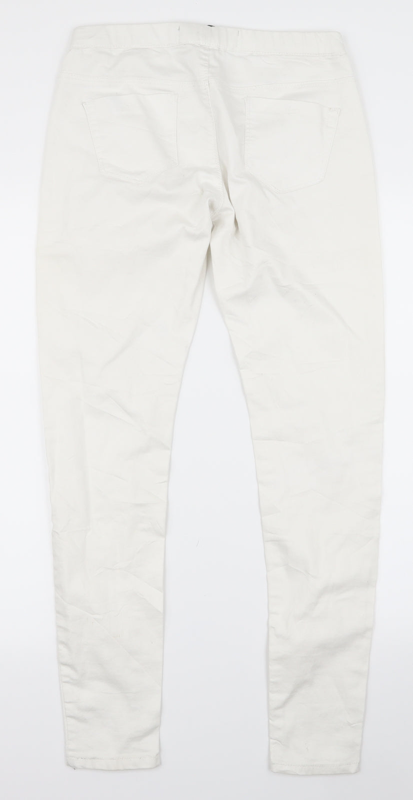 Primark Womens White   Skinny Jeans Size 8 L28 in
