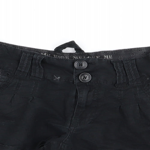 preowrn Womens Black   Hot Pants Shorts Size 10