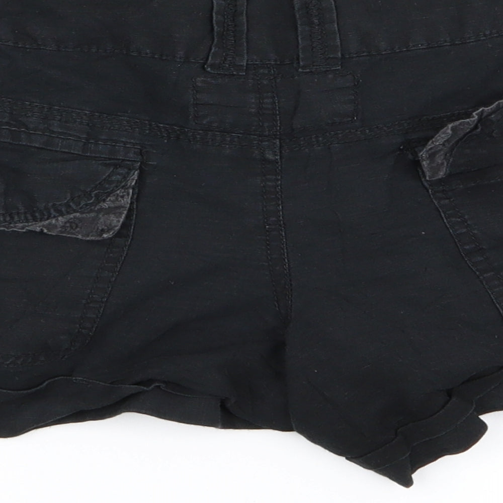 preowrn Womens Black   Hot Pants Shorts Size 10