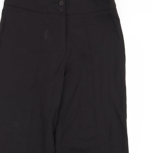 Preworn Womens Black   Trousers  Size 12 L20 in