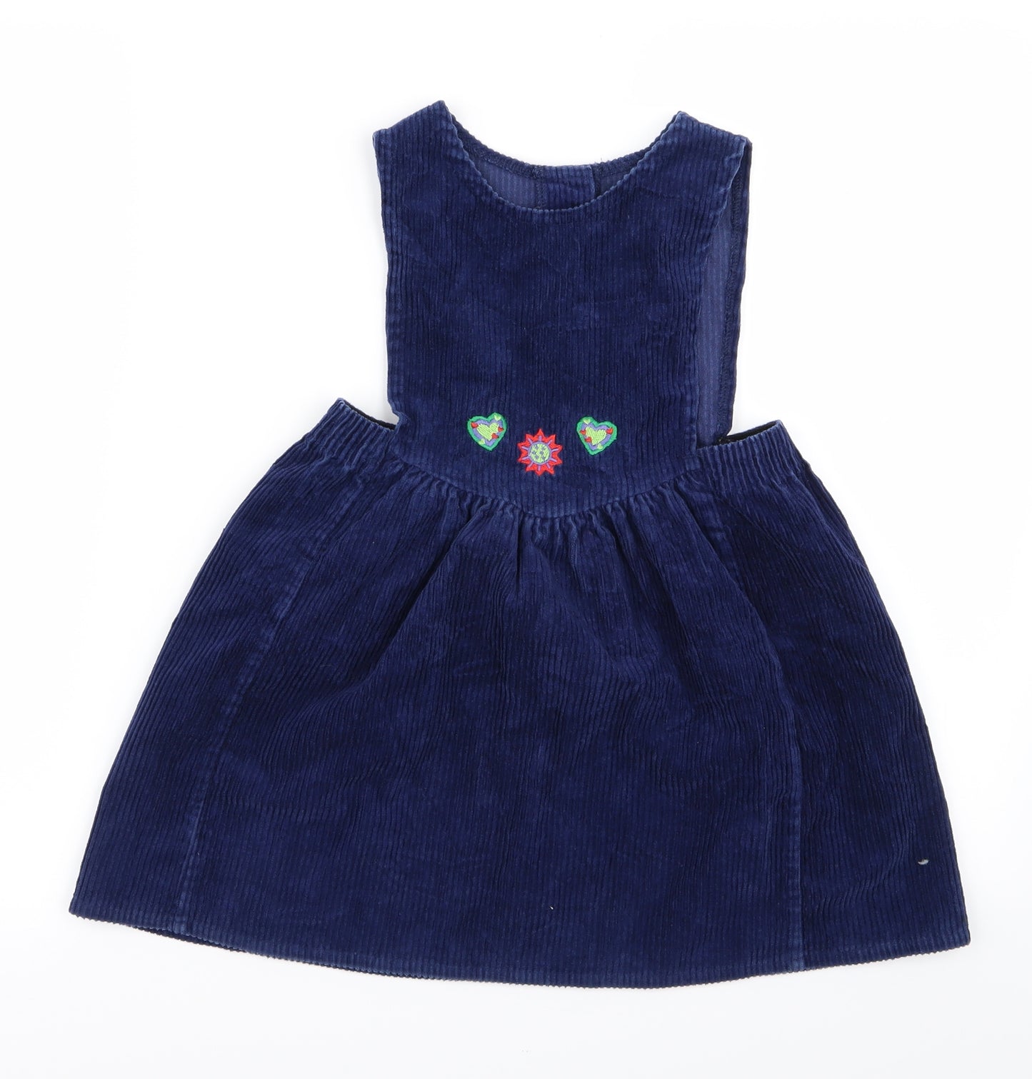 Preworn Girls Blue  Ramie A-Line  Size 3 Years  - c