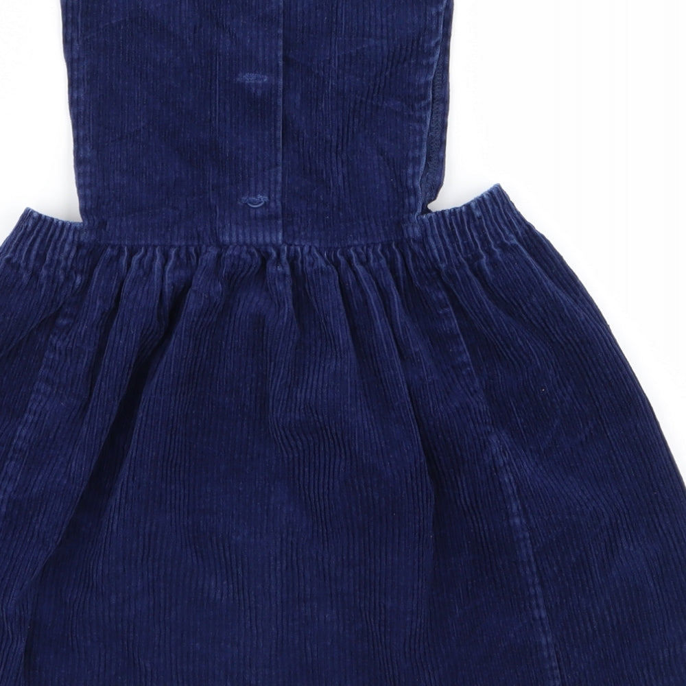 Preworn Girls Blue  Ramie A-Line  Size 3 Years  - c