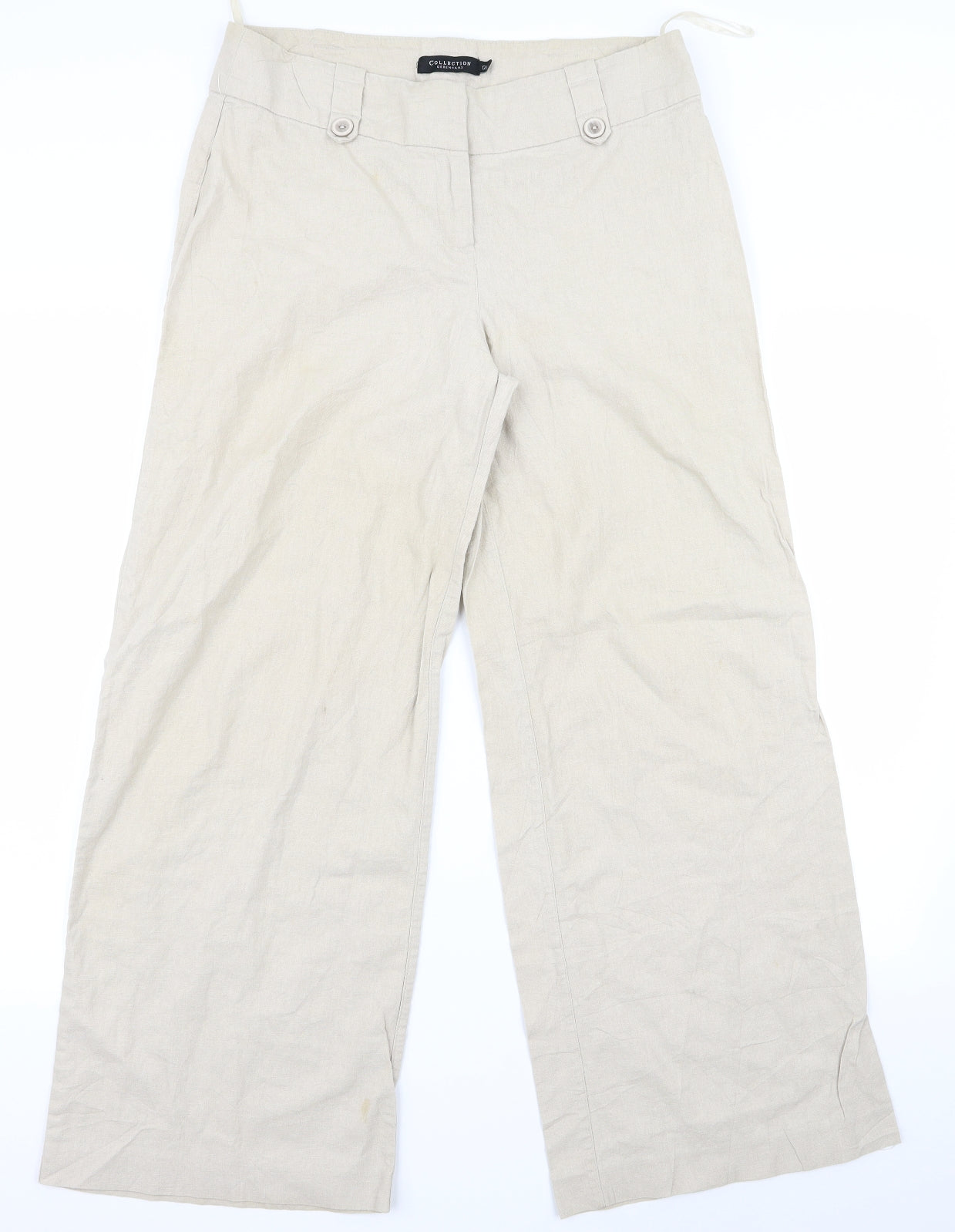 Preworn Womens Beige   Trousers  Size 12 L30 in