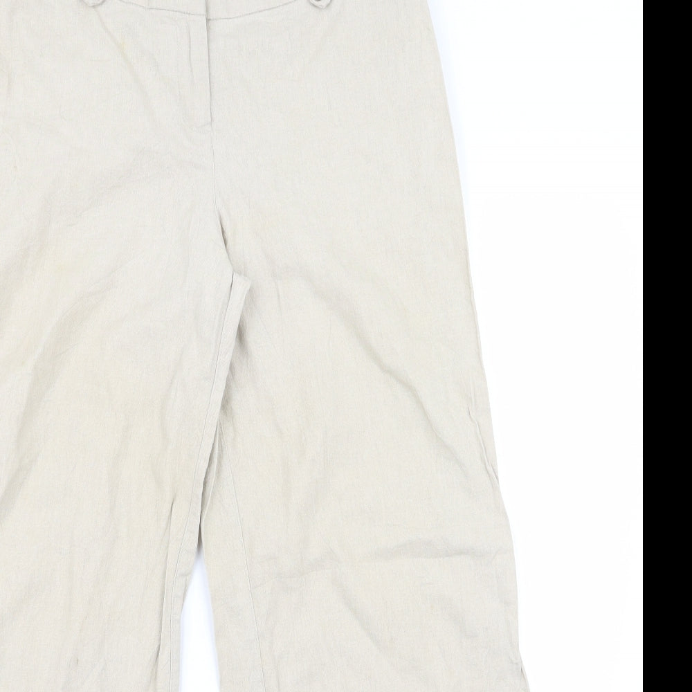 Preworn Womens Beige   Trousers  Size 12 L30 in