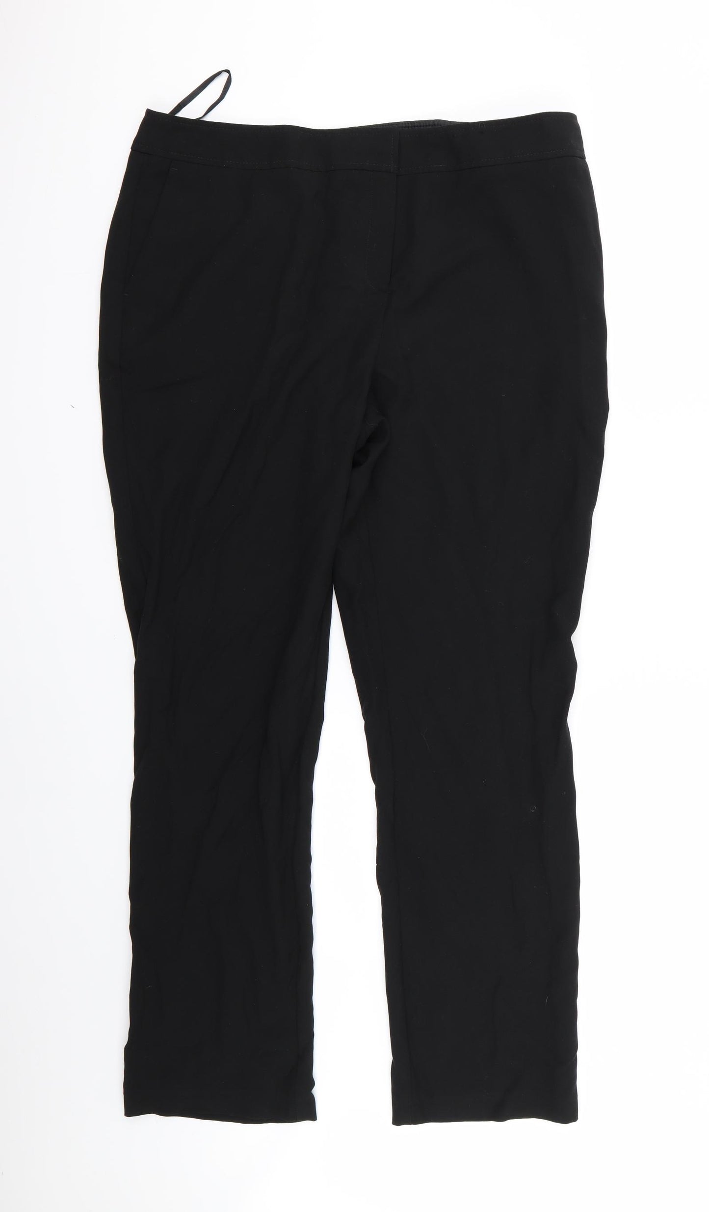 Preworn Womens Black   Trousers  Size 16 L23 in