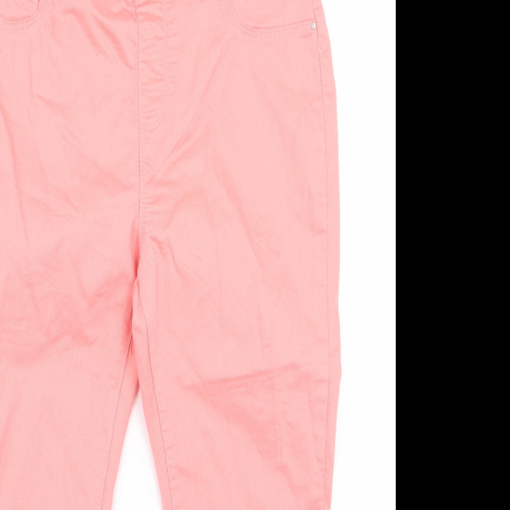 Eden Womens Pink   Skinny Jeans Size 14 L20 in