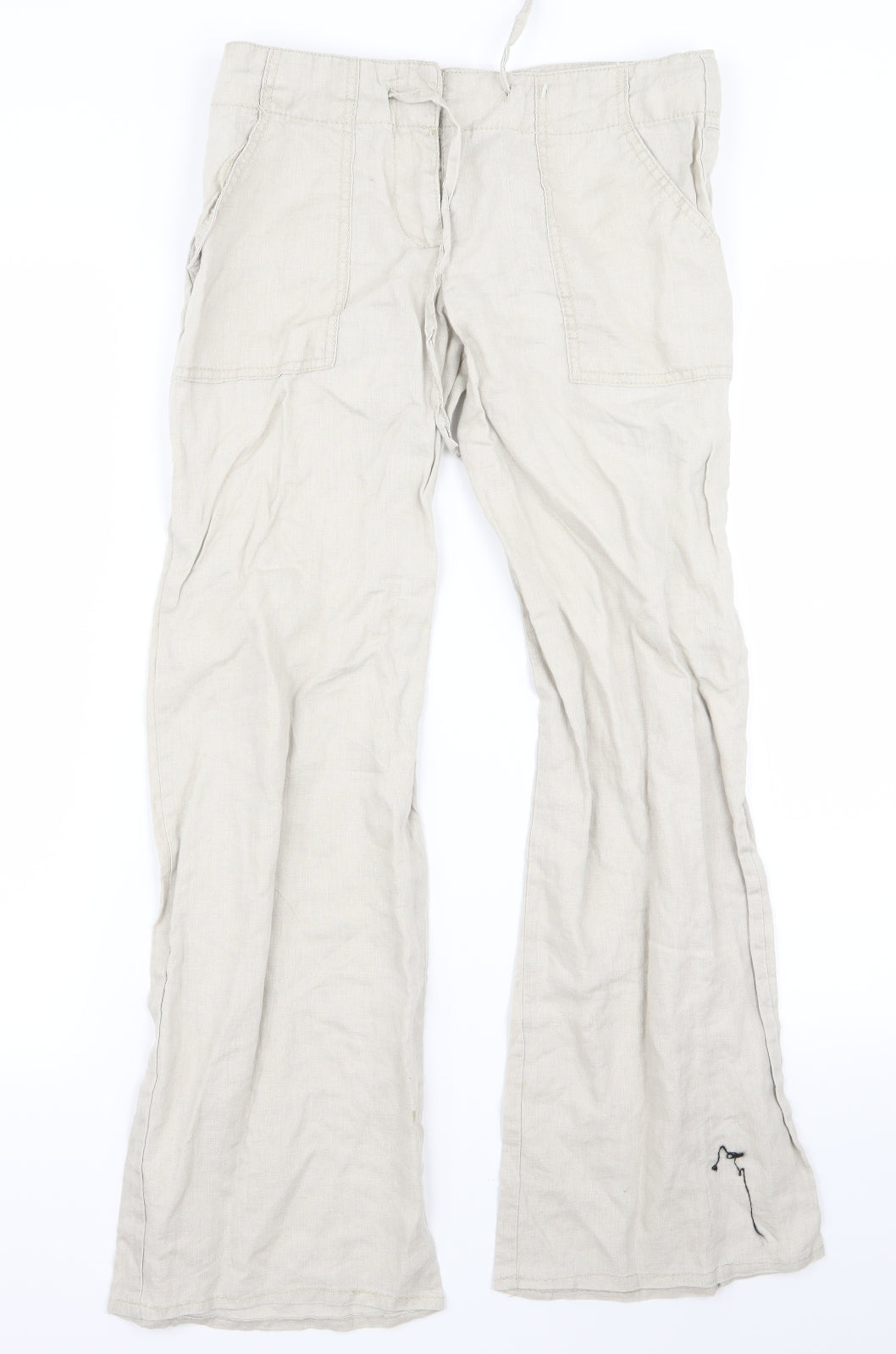Atmosphere Womens Beige   Cargo Trousers Size 8 L29 in