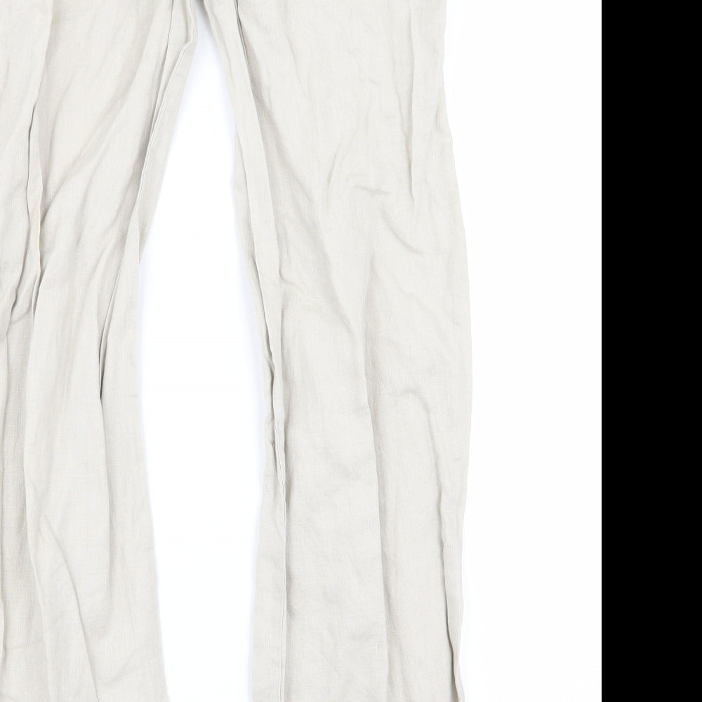 Atmosphere Womens Beige   Cargo Trousers Size 8 L29 in