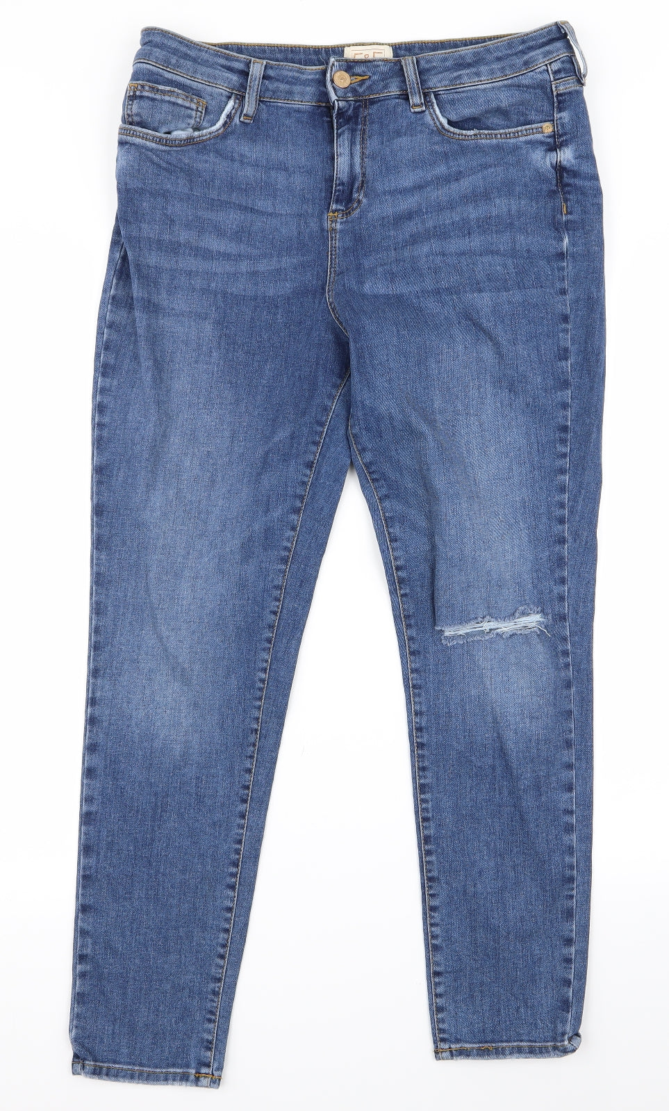 F&F Womens Blue   Bootcut Jeans Size 14 L28 in