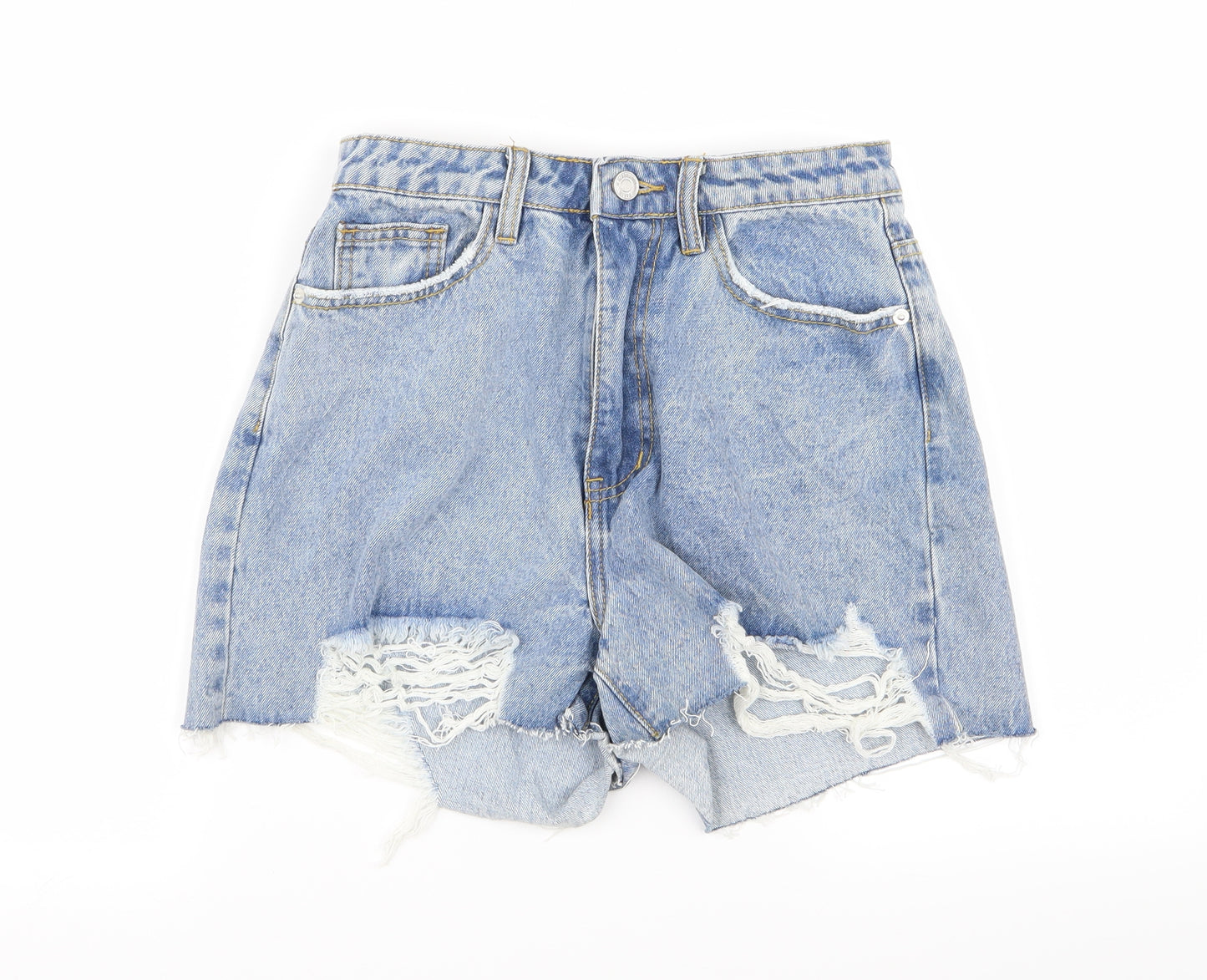 Missguided Womens Blue   Hot Pants Shorts Size 10