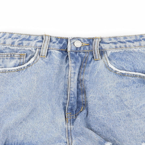 Missguided Womens Blue   Hot Pants Shorts Size 10