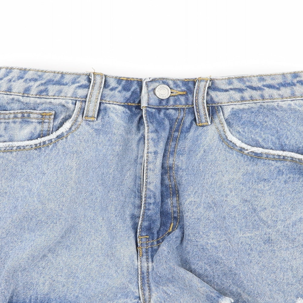 Missguided Womens Blue   Hot Pants Shorts Size 10