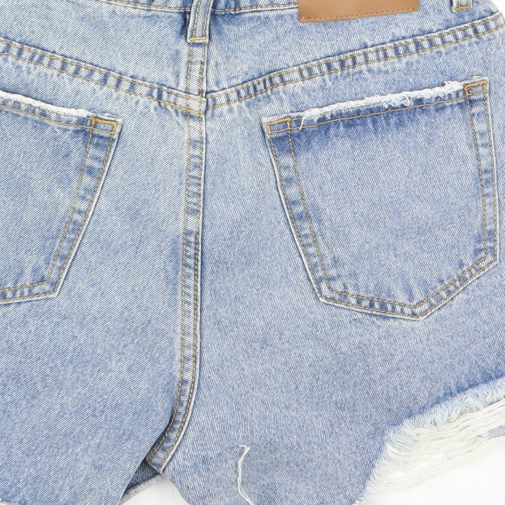 Missguided Womens Blue   Hot Pants Shorts Size 10