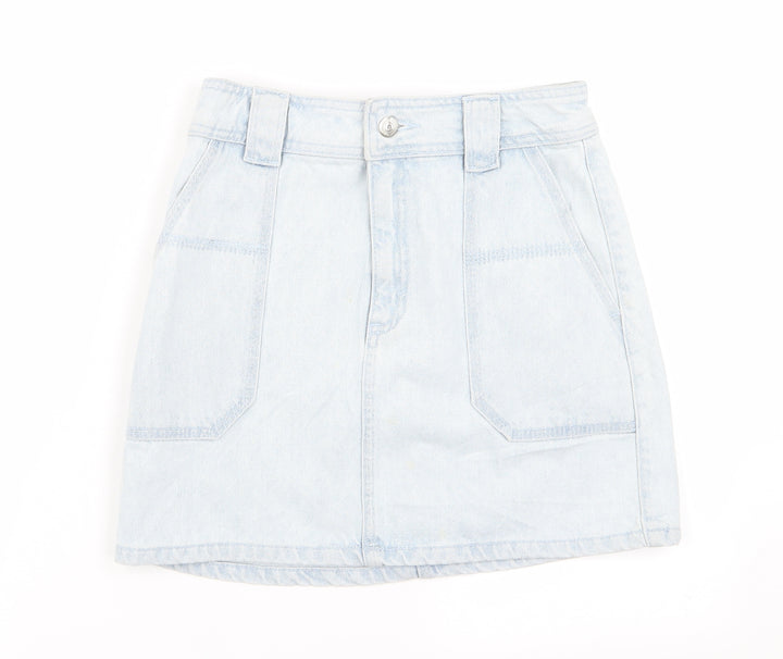 Topshop Womens Blue Straight & Pencil Set Size 6
