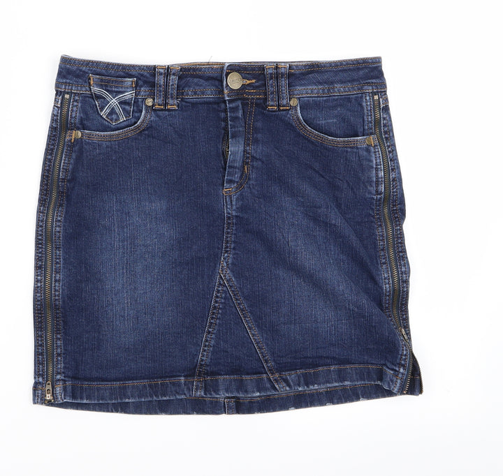 Preworn Womens Blue  Denim Straight & Pencil Set Size 10