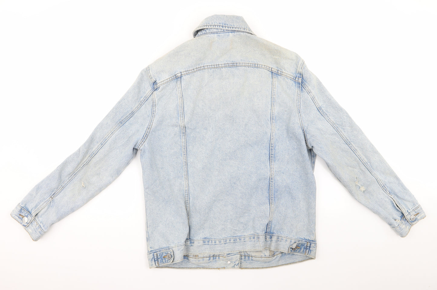 New Look Womens Blue   Biker Jacket Size 10  - m