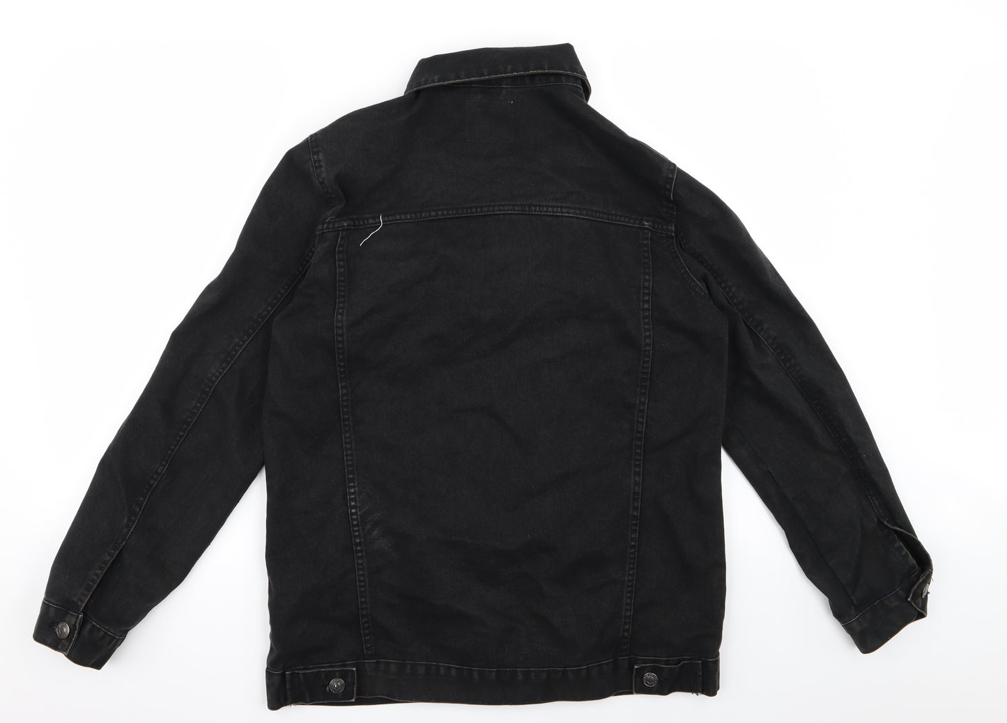 Primark Womens Black  Denim Jacket  Size 12