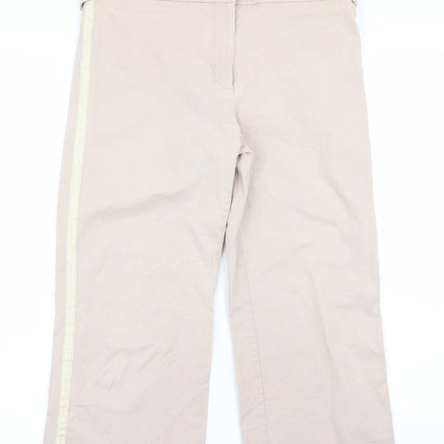 whisltes Womens Orange  Rayon Trousers  Size 10 L20 in