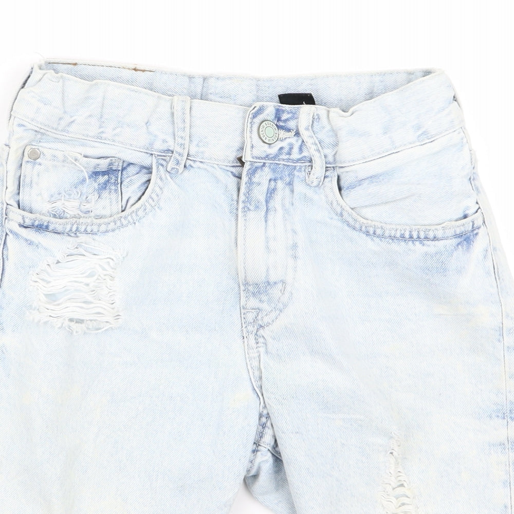 preornw Womens Blue   Sailor Shorts Size 24