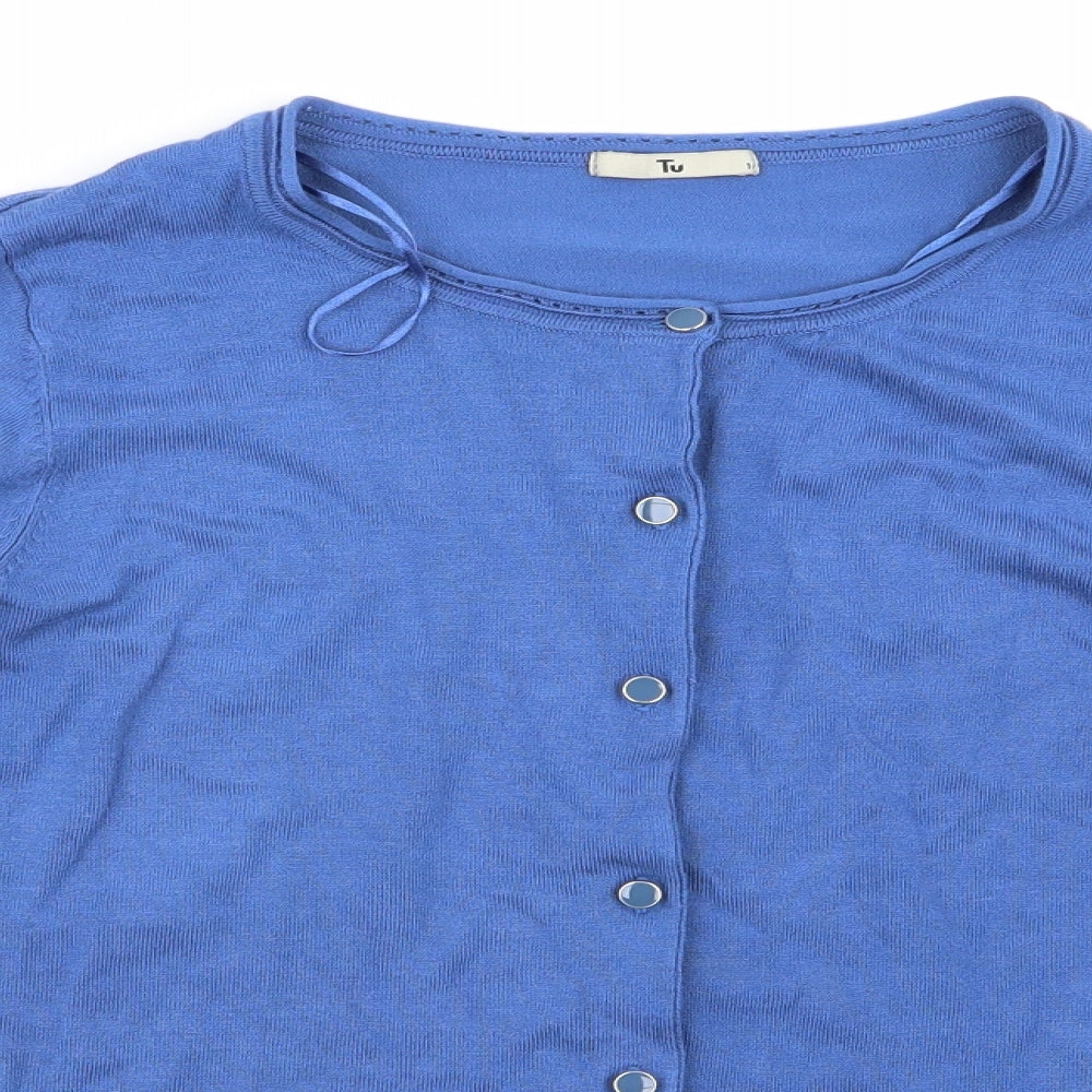 TU Womens Blue   Cape Jumper Size 14