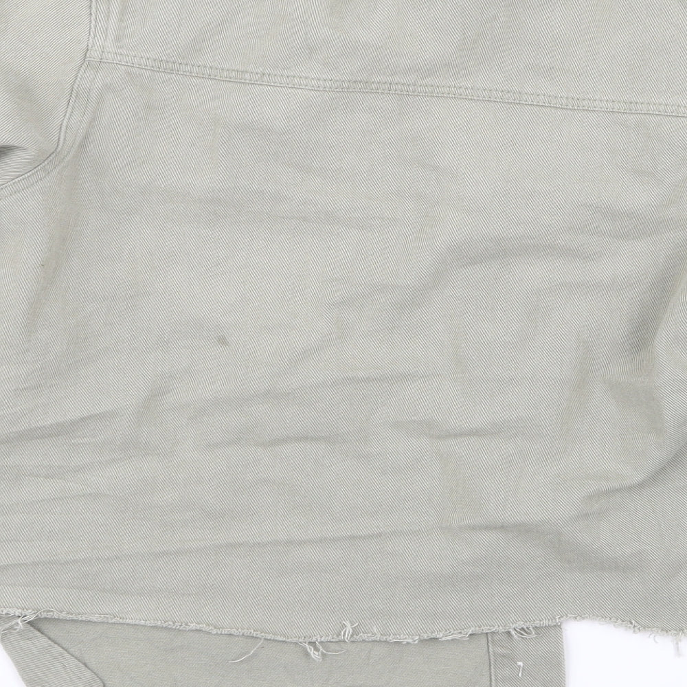 Missguided Womens Green   Basic Button-Up Size 8