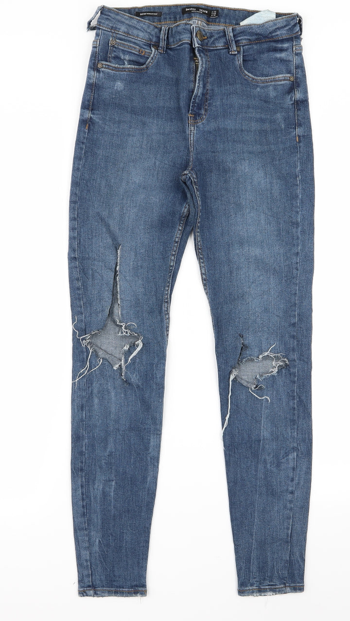 Bershka Womens Blue Skinny Jeans Size 26 L29 in